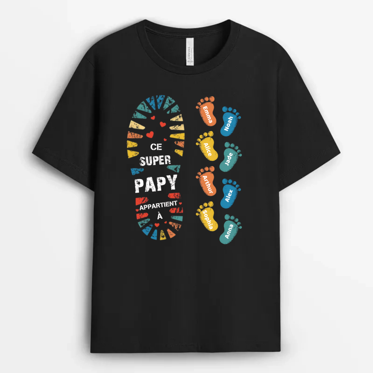 Tee Shirt Papa Personnalisé