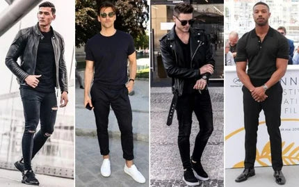 13 idées créatives de tenues avec un t-shirt noir pour hommes et femmes