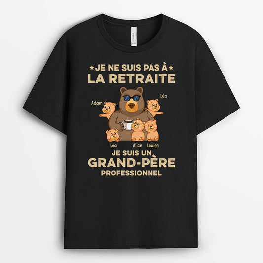 1044AFR1 Cadeau Personnalise T shirt Professionnel Papa Papi