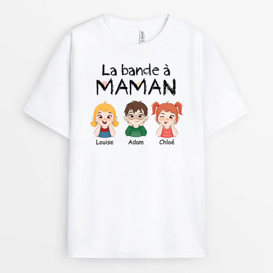 1527AFR1 t shirt la bande a maman dessin adorable personnalise_7b100998 f797 478e 9036 ad64d9d4ad49