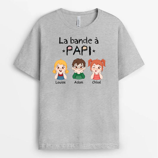 1527AFR2 t shirt la bande de papa personnalise