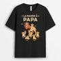 2137AFR1 t shirt la bande a papa lion personnalise