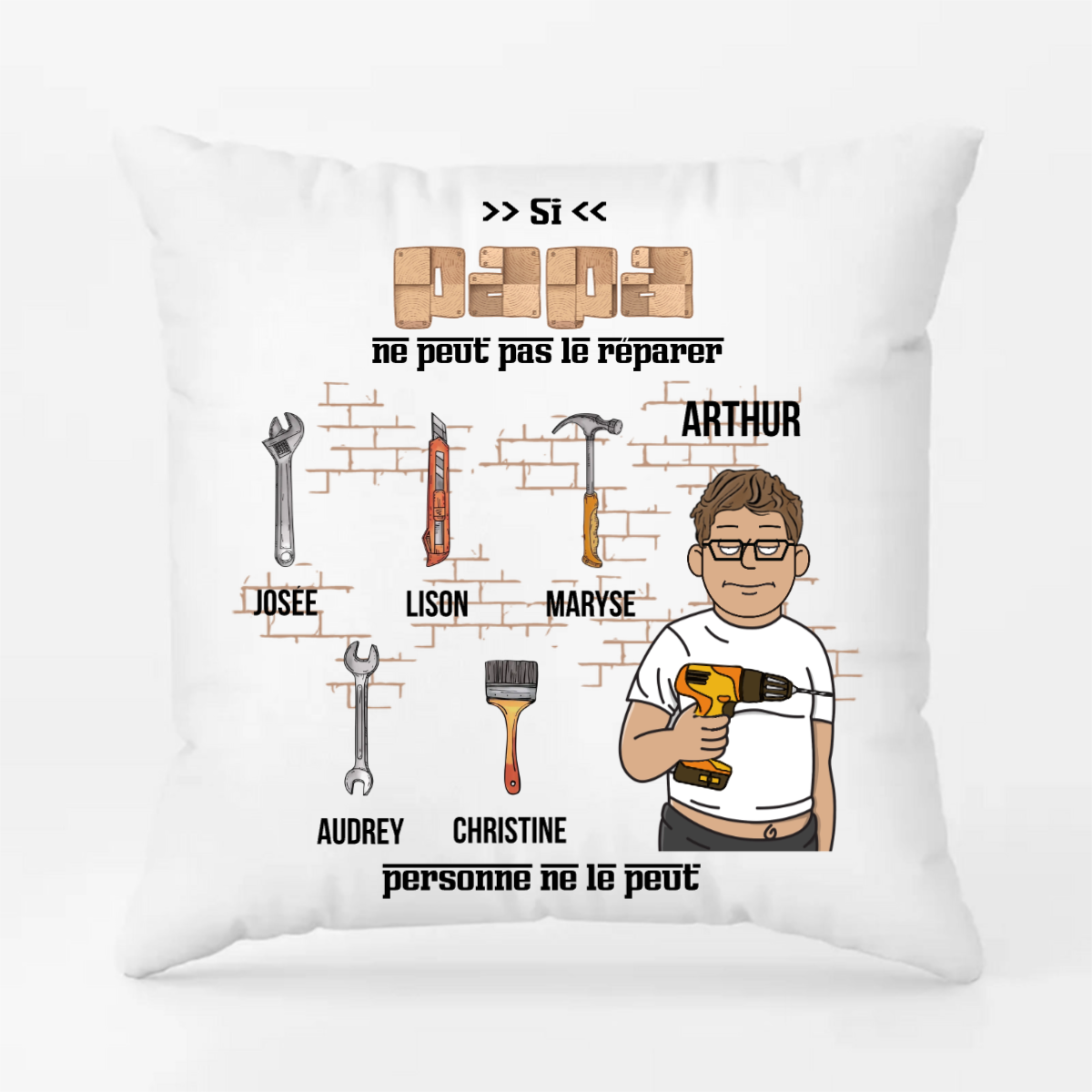 quot;Si Papa Ne Peut Pas Le Réparer Fêtes des Peres Cadeau" T-shirt for quot;Si Papa Ne Peut Pas Le Réparer Fêtes des Peres Cadeau" T-shirt for